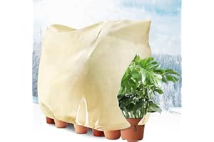 SEOSTO Telo antigelo per piante, Copertura fuori misura copri piante inverno 360 x 250 cm, telo per piante inverno antigelo, materiale Spesso 60 gr/m² , esistente agli Strappi, per grandi palme e limoni