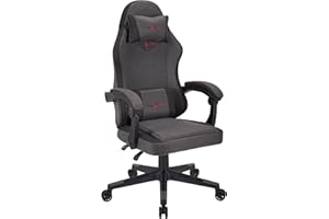 play haha. Sedia da gioco Sedia da ufficio Sedia girevole Sedia da computer Sedia da lavoro Sedia da ufficio Sedia ergonomica Sedia da corsa Sedia in pelle (Grigio scuro)