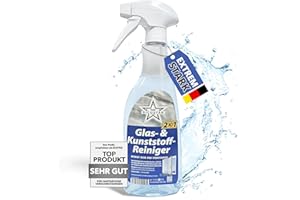 Ricostar 2in1 Glas- & Kunststoffreiniger 500 ml – Scheibenreiniger für streifenlosen Glanz & Sauberkeit – Glasreiniger für Fenster, Spiegel, Autoscheiben & Kunststoffflächen – Effektiv gegen Schmutz