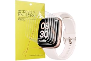 Blueshaweu Protector de pantalla compatible con reloj inteligente antfit mujer GTX20, HD transparente, flexible, protector de pantalla de TPU [6 unidades] compatible con reloj inteligente antfit GTX20