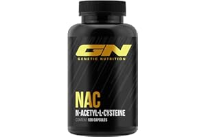 ‎GN LABORATORIES N-Acetyl-L-Cystein (NAC) – Hochdosiert mit 1000 mg pro Tagesdosis – Vegan, Rein & Ohne Zusatzstoffe – 120 Kapseln, Made in Germany – GN Laboratories