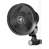 AC Infinity CLOUDRAY S6 6" Grow Tent Clip Fan with Long Life Redesigned EC | Redesigned long-life EC motor, 10 dynamic wind s