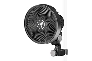AC Infinity CLOUDRAY S6 – Clip-Ventilator 150mm für Grow Zelte mit langlebigem EC-Motor, 10 Windstufen, 10 Oszillationsstufen, IP54, für Umluft und Kühlung im Indoor Grow