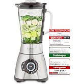 CASO B 1800 PowerBlender Seti - Blender, 28.000 devir/dakika, Cam Kap 1,75 L, İ&ccedil;ecek Şişesi ve Doğrayıcı Dahil, Mikser Test B