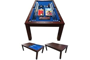 GRAFICA MA.RO S.R.L. Tavolo da Biliardo 7 FT Modello Blue Sky Misura di Gioco 188 x 96 cm + Accessori per Carambola Copertura Inclusa