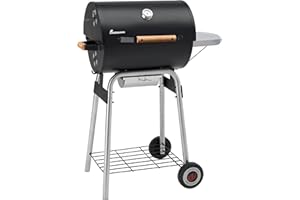 Landmann Black Taurus 440 - Barbacoa-ahumador Americana, Color Negro
