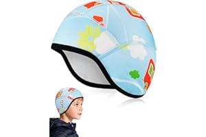 Becellen Zimowe czapki rowerowe dla dzieci, czapka z podszewką dla dzieci czapka rowerowa z ciepłą podszewką nauszniki do sportów na świeżym powietrzu (Blau)