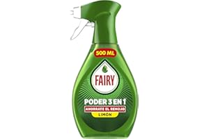 Fairy Poder Sin Remojo Limón Spray, Vajilla y Cocina, Antigrasa, 500ml