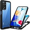 CENHUFO for Xiaomi Redmi Note 11 /Redmi Note 11S 4G Case, Built-in Screen Protector 360° Full Body Protective Shockproof Rugged Bumper Clear Phone Case for Redmi Note 11S /Redmi Note 11 4G
