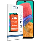 KZY İLETİŞİM Samsung Galaxy M33 ile uyumlu Tam Kaplayan 21D Temperli Ekran Koruyucu Cam