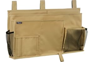 Surblue Caddy Hängender Organizer Nachttisch Aufbewahrungstasche für Etagen-und Krankenhausbetten