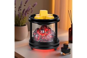 Zankeox Electric Wax Melt Warmer, Metal Glass Wax Melt Burners with RGB Colour Changing, Skull Pattern 3-in-1 Electric Wax Melter Burner Fragrance Warmer for Home Office Bedroom Gifts & Decor