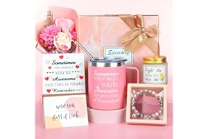GEEKEO Coffret Cadeau Femme Idee Cadeau Anniversaire Femme,Cadeau Retraite Femme Cadeau Fete Des Meres,Tasse Isotherme Coffret Bougies Parfumées Cadeau pour Maitresse d'ecole,Meilleure Amie,Soeur,Cadeau Noel