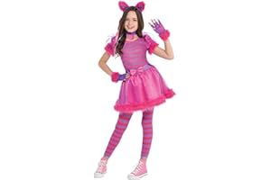 amscan Childs Cheshire Cat Fancy Dress Costume Alice Animal Book Week Day Kids Girls Outfit