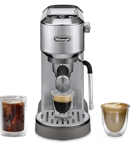 De'Longhi Dedica Style Pump Espresso Machine, Silver - EC685M