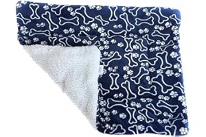 Hoylson Couvertures pour Chien Chat Moelleux Coussins Chiot Tapis Lavable Petit Moyen Grand (XL, Os)