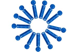 HARPIMER Lancetas Estériles 100 Unidades para Glucosa en Sangre Kit, Colesterol, Pruebas Rápidas