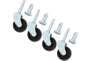 ALANNA JONES 4 x Heavy Duty Hard Plastic Swivel Castor Wheels Trolley Furniture With Sockets