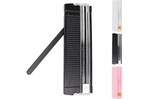 SUKEVITOR A5 A4 Mini Paper Cutter, Portable Guillotine Paper Cutter, Mini Paper Trimmer Scrapbooking Tool for Paper Label Card, Craft Paper and Photos Standard Cutting DIY (Color:Black)