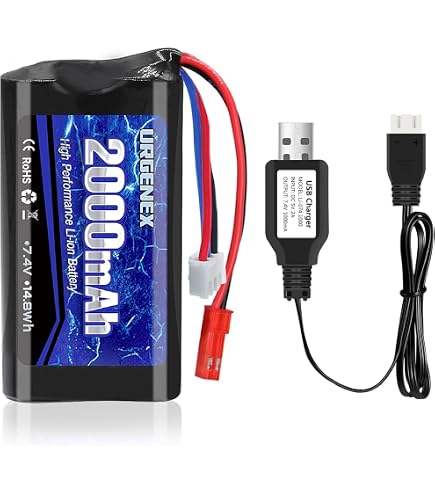 Efaso Ersatzakku Für MJX F-49 / F649 Helikopter, 1500 MAh, 7,4 V, Teilenummer F49-015