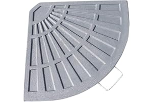 Garden Market Place Resin and Fibre Glass Cantilever Parasol Base - 14KGS - Grey With Carry Handle