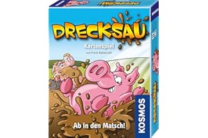 KOSMOS 740276 Drecksau Ab in den Matsch! lustiges Kartenspiel, Partyspiel für 2-4 Spieler ab 7 Jahre, Kinder, Familie, Erwachsene