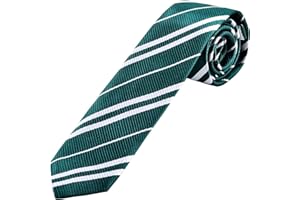 Abitoncc Wizard Tie Fancy Dress Tie for World Book Day Outfit Halloween Costume Fancy Dress Tie for Wizard Theme Party School Uniform Tie Soft Halloween Party Costume Accessory Green
