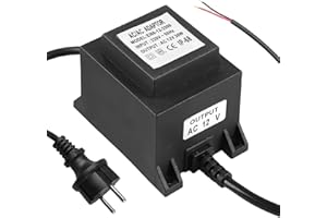 WIYETY Trasformatore LED 12 V AC/AC 30 W, Impermeabile IP68, Per Illuminazione a LED, Luci Subacquee, Piscina, Wallwasher e Illuminazione di Sottofondo