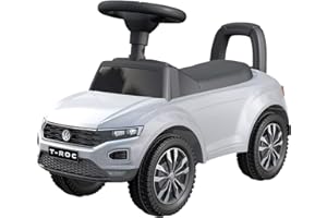 TURBO CHALLENGE - T-ROC Volkswagen - Trotteur - 119120 - Roues Libres - Bleu - 25Kg Max - Plastique - Piles Non Incluses - À Partir de 12 Mois