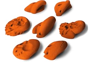 ALPIDEX 7 Prises d'escalade XL | Poignées Extra Larges | Set Prises d'escalade | Différentes Formes Couleurs | Pierres Escalade