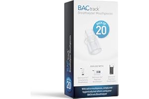BACtrack Embouts buccaux pour Alcootest Go et Keychain (Paquet de 20), Compatible avec Les Alcootest Go et Keychain