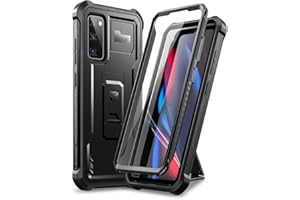 Dexnor Etui kompatybilne z Samsung Galaxy S20 FE 5G 6,5" (nie pasuje do Galaxy S20) z wbudowaną osłoną ekranu klasy wojskowej 360, pełna obudowa, odporne na wstrząsy, osłona ochronna ze stojakiem - Czarny