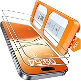 TOCOL 2 Piezas Protector Pantalla para iPhone 17/iPhone 16 Pro, Alineaci&oacute;n Autom&aacute;tica para Una Instalaci&oacute;n R&aacute;pida, Sin Burbuj
