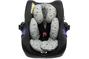 BEYBI® Reductor bebé punto algodón universal para capazo, silla coche grupo 0, silla de paseo y cuna