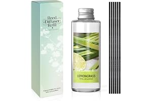 SCENTORINI Citrongräs doftspridare för rum 200 ml eterisk oljepåfyllning, hemluftfräschare långvarig doft för hem, badrum och