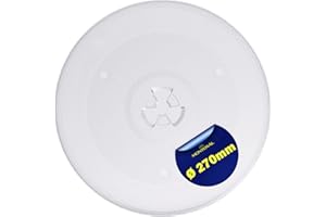 Plato Microondas Universal Ø 27 cm GASUK09P11001R para Panasonic 297544 para Gorenje 243017000017 para Sharp 482000100016 para Whirlpool para Indesit Plato Giratorio 270 mm Garantía 10 Años - Monteral