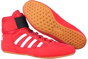 ZEIHYEURUS Scarpe da Boxe Uomo,Ligthweight Wrestling Scarpe,Scarpe da Boxe Elite,Traspirante,Resistenti all'Usura,Non-Slip Leggero,in Gomma Sole Boxer Scarpa,per Kickboxing,Fitness,Pugilato