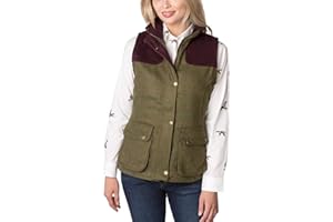 Rydale Ladies Bramham II Tweed Waistcoat Women's Check Tweed Gilet Bodywarmer
