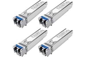 TOOLCO 4er-Pack 1.25G SFP LC Modul 1000Base-LX Singlemode Transceiver (SMF, 1310nm, 20km, DDM) – Kompatibel mit Cisco, Ubiquiti, Meraki, Netgear, Fortinet, Mikrotik, TP-Link, Aruba u.v.m.