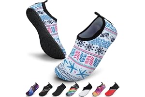 SAGUARO Unisex badskor, simskor, vattensportskor, snabbtorkande halkfria, lätta, storlek 36–47