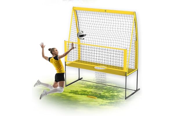 Yoving Filet d'Entraînement Volley-Ball Professionnel 2,4m x 3,4m, Structure Renforcée pour Service, Smash et Défense - Améliore Précision/Puissance/Technique, Intérieur/Extérieur