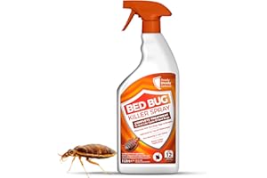 READY STEADY GRO Bed Bug Killer Spray | 1 Litre | Complete Treatment to End Life Cycle of Bed Bugs, Eggs, Nymphs | Safe to Use On Mattresses, Bedding & Carpets | Non Staining & Low Odour | Quick & Easy Application