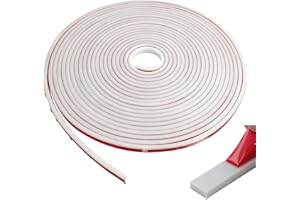 JREHUIG 10m Baguette de Finition pour Plan de Travail Cuisine, Bordure Adhésive Moulure Murale Autoadhésive, Souple Moulure Plafond, Joints de Mur pour Carrelage de Carrelage, Coin, Cadre Photo