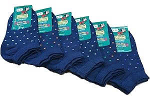 Fontana Calze, 6 paia di Fantasmino bimbo in cotone Filo di Scozia elasticizzato modello pariscarpa