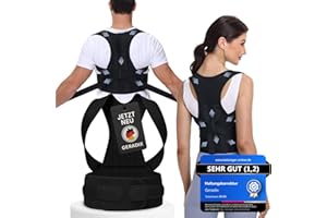 GERADIX Haltungskorrektur Damen Herren Rückenstützgürtel Haltung Korrektur Gurt Back Posture Corrector Verstelbare Haltungstrainer Rückengurt für Schulter Nacken (XL)
