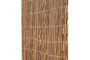 Papillon Willow Natural Garden Fence Screening Roll Privacy Border Wind & Sun Protection 4.0m x 1m (13ft 1in x 3ft 3in)