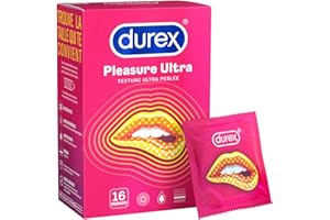 Durex PLEASURE ULTRA - 16 Préservatifs - Texture Ultra Perlée