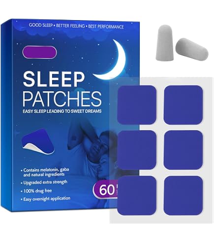 Patchs Sommeil 42 Pièces - Aux Huiles Essentielles Lavande Et Houblon - Pour Adultes, Amélioration Du Sommeil Naturel - 12