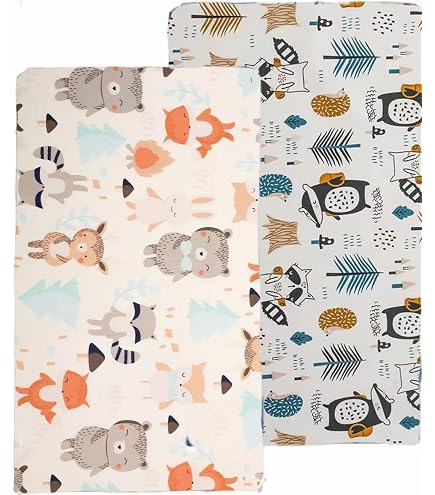 Draps-Housses Bébé Microfibre 60x120cm - Lot De 2 Garçon Doux Et Respirant