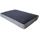 Visco Filled Zipper Washable Non-Slip sole Dog Bed-XL(70x100x10cm)(Fblckgrey)